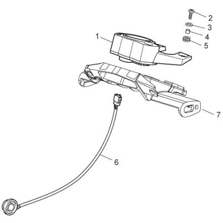 Aprilia - RX 50 12-17 - Speedometer