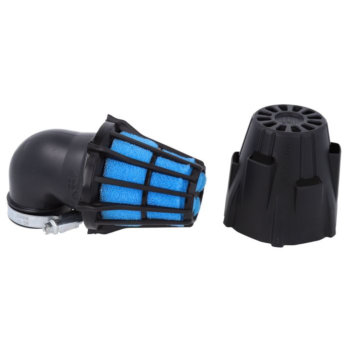 Polini - Blue air box - Sort 32mm - 90 grader