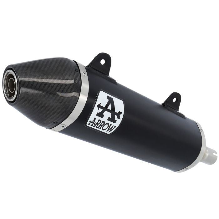 Arrow - Thunder Slip-On - Black/Carb - Aprilia RX125/SX125 (2018-2020)