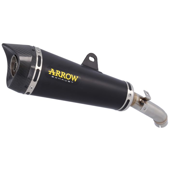 Arrow - X-Kone Slip-On - Black/Carb - Kawasaki Z125 (2021-2024)