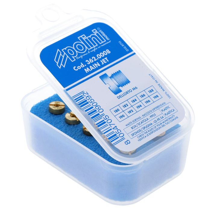 Polini - DellOrto 6mm dysekit - 180-198