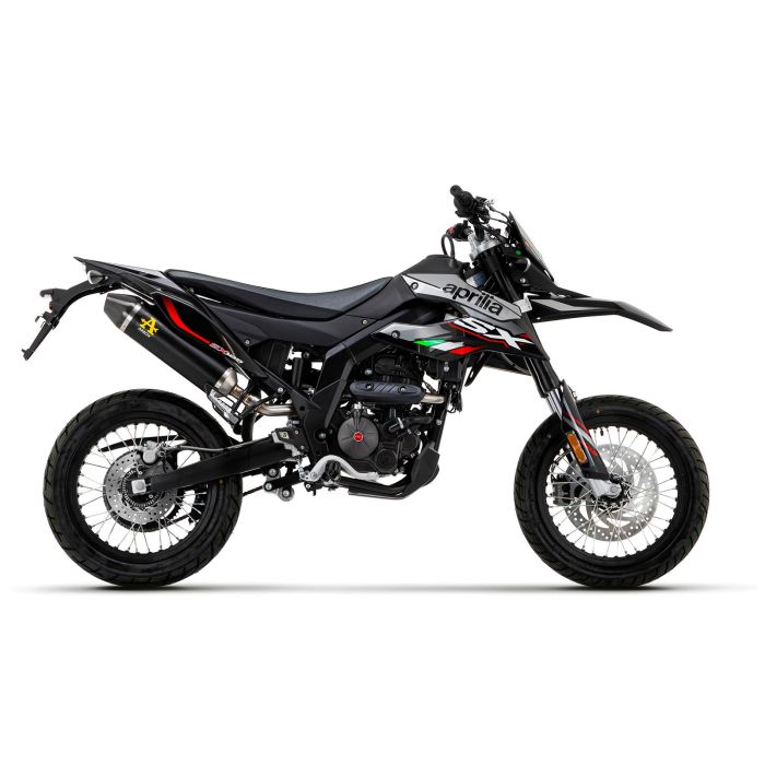 Arrow - Thunder Slip-On - Black/Carb - Aprilia RX125/SX125 (2021-2023)