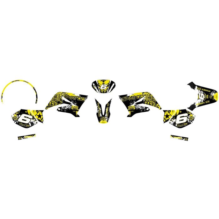 Stage6 - Dekalsett Yamaha DT 50 - Gul/Sort