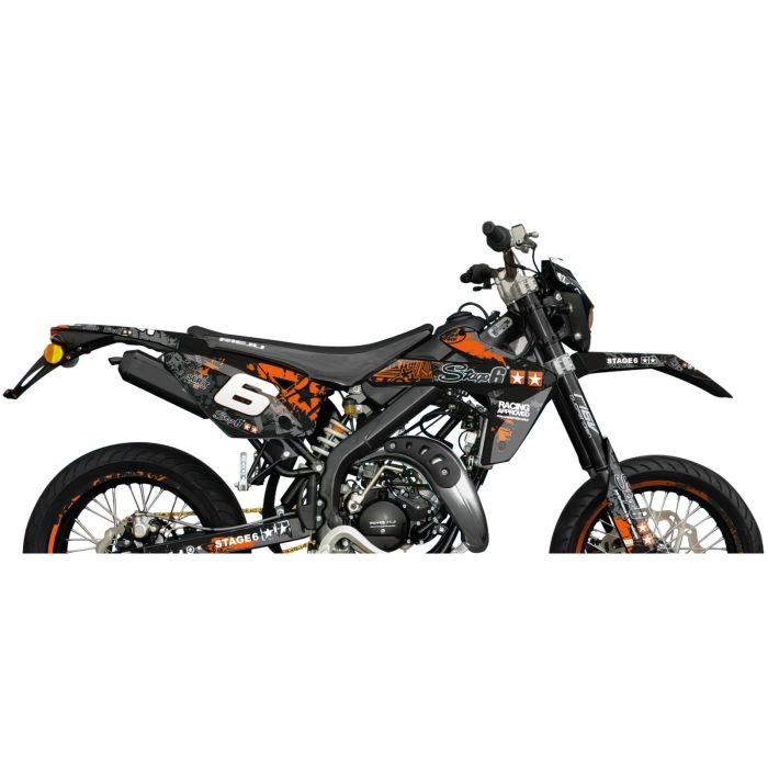 Stage6 - Dekalsett Rieju MRT 50 - Orange/Sort