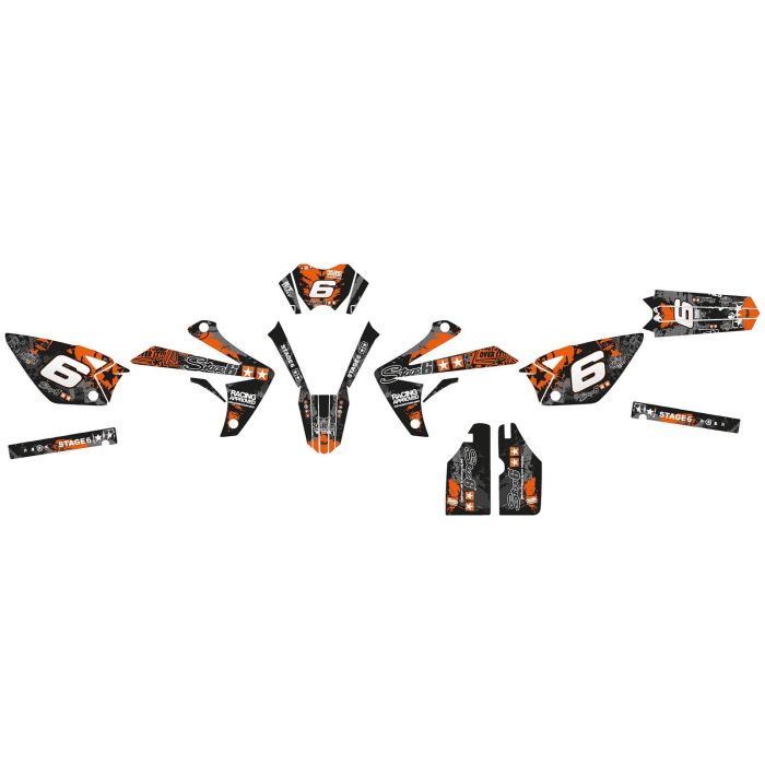 Stage6 - Dekalsett Rieju MRT 50 - Orange/Sort