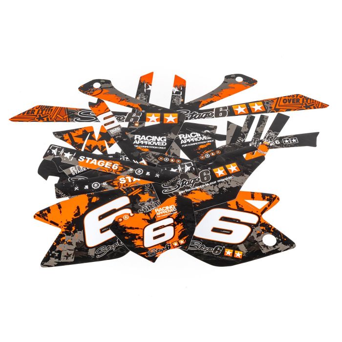 Stage6 - Dekalsett Rieju MRT 50 - Orange/Sort