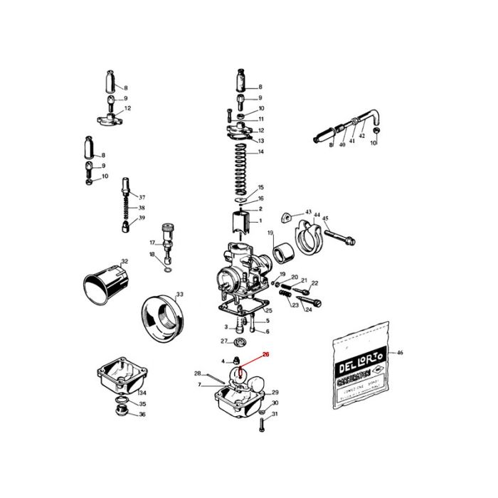 DellOrto - PHBG - Flotørventil