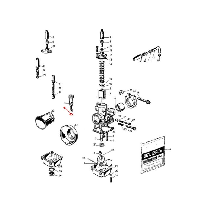 DellOrto - PHBG - O-Ring knappechoke