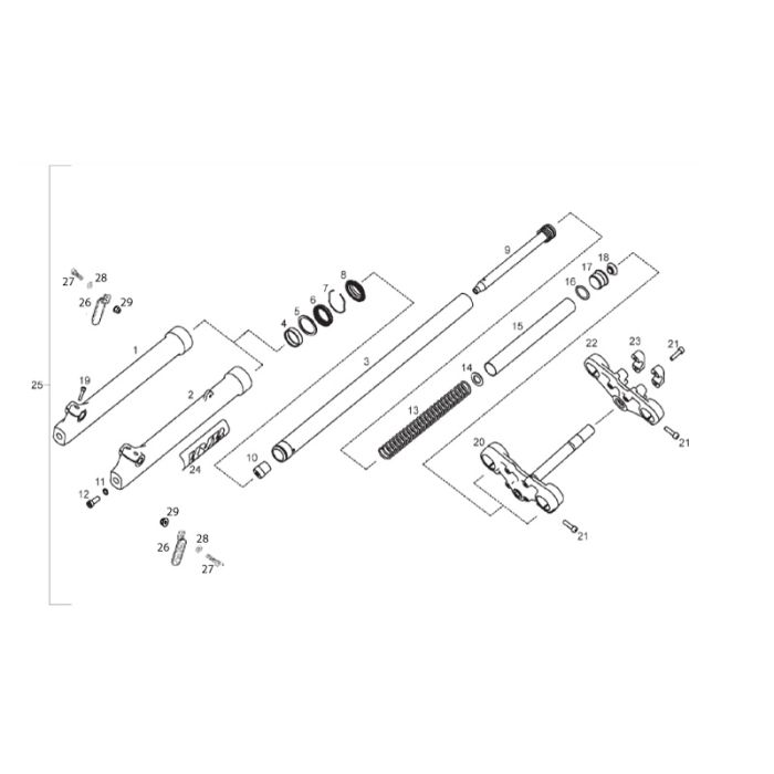 Aprilia - RX/SX 50 11-17 - Kyb framdemper