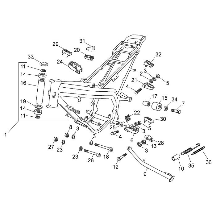 Aprilia - RX 50 06-11 - Ramme