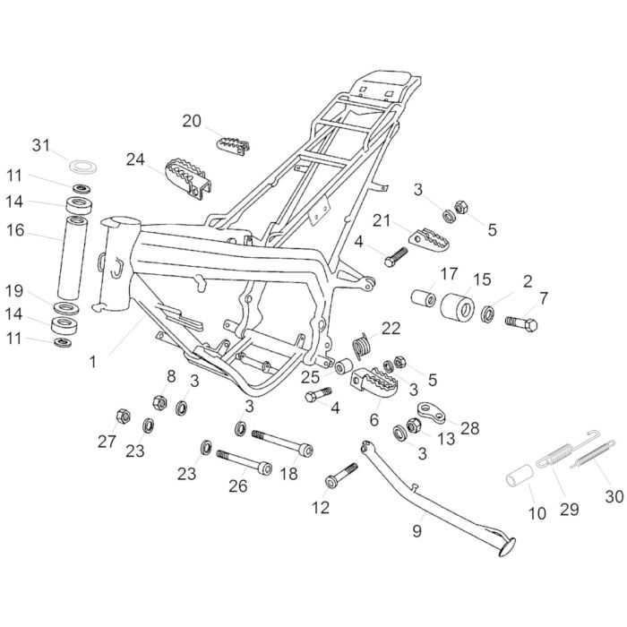 Aprilia - RX 50 12-17 - Ramme