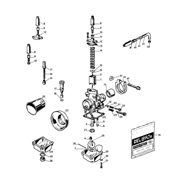 DellOrto - PHBG - Reservedeler