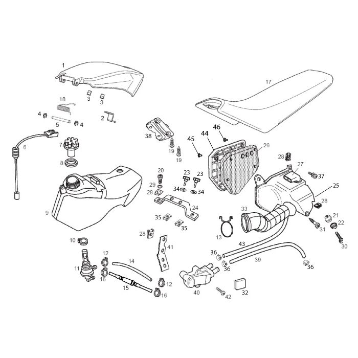 Derbi - DRD/X-Treme50 14-17 - Bensintank