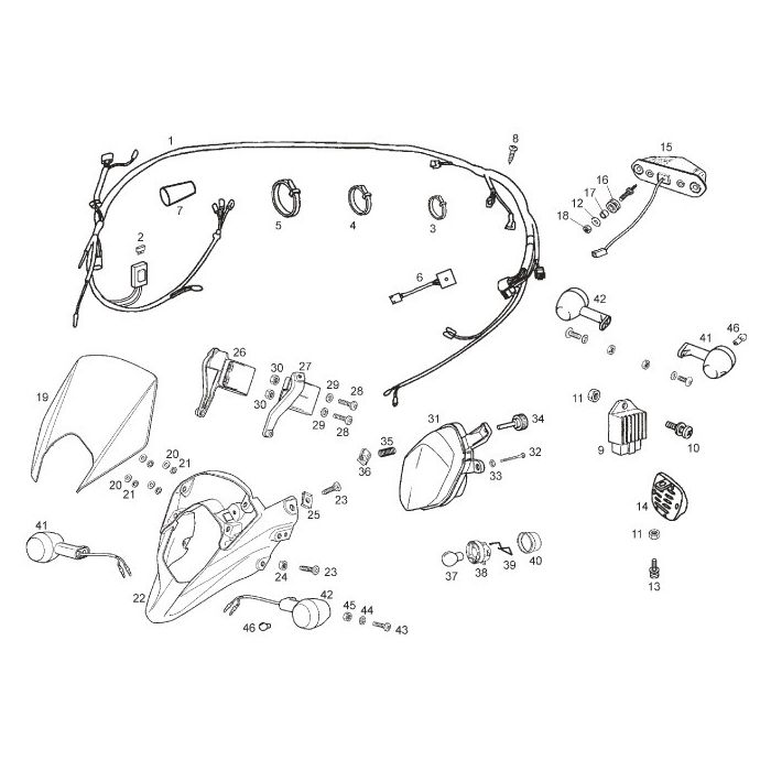 Derbi - DRD/X-Treme50R 14-17 - Lys