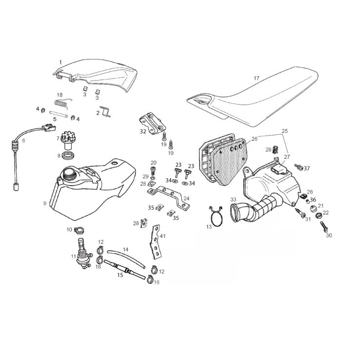 Gilera - RCR/SMT 50 11-17 - Bensintank