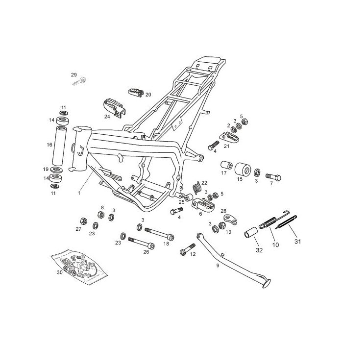 Gilera - RCR 50 11-17 - Ramme