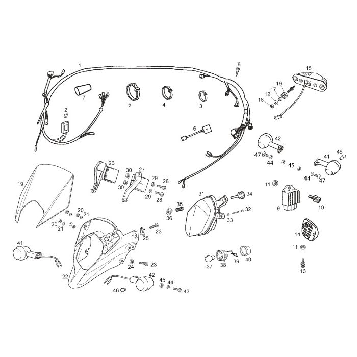 Gilera - SMT 50 Racing 11-13 - Lys