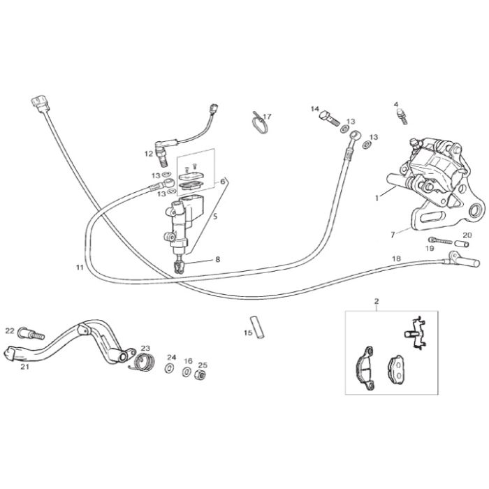 Gilera - SMT 50 Racing 11-13 - Bakbrems