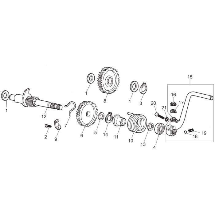 Derbi/Piaggio - Kickstart - Aprilia/Derbi