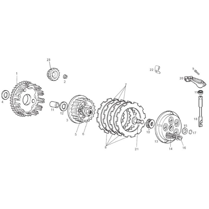Derbi/Piaggio - Clutch - Derbi/Gilera