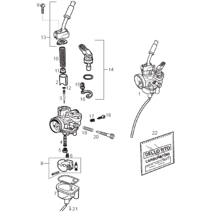 Derbi/Piaggio - Forgasser - Derbi/Gilera
