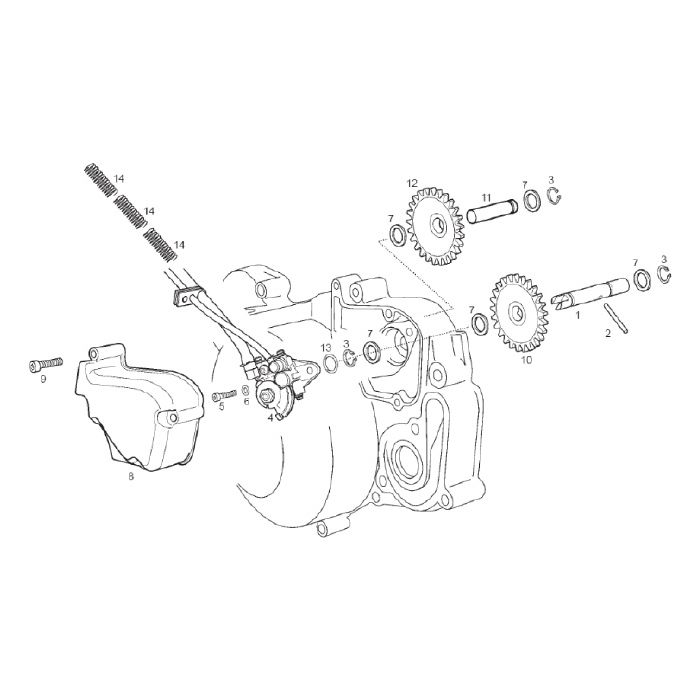 Derbi/Piaggio - Oljepumpe - X-Race/X-Treme