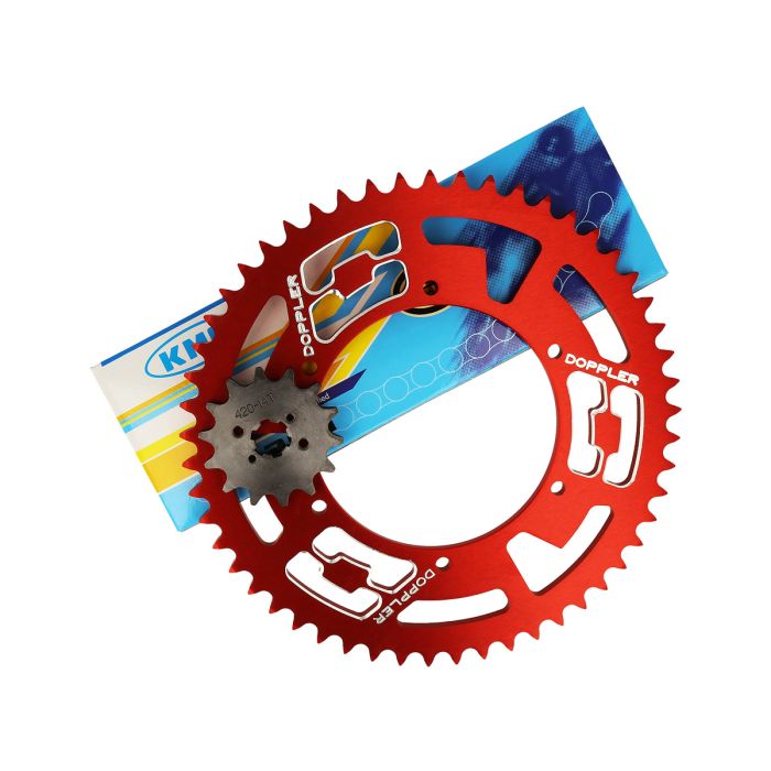 Doppler - Red - Drevkit 420 - Aprilia/Derbi/Gilera - 53x14