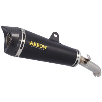 Arrow - X-Kone Slip-On - Black/Carb - Kawasaki Z125 (2021-2024)