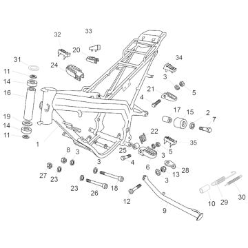 Aprilia - SX 50 12-17 - Ramme
