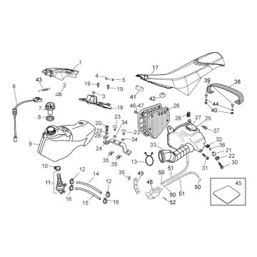 Aprilia - RX/SX 50 12-17 - Bensintank