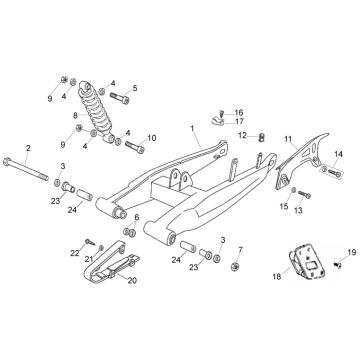 Aprilia - RX/SX 50 06-10 - Svingarm