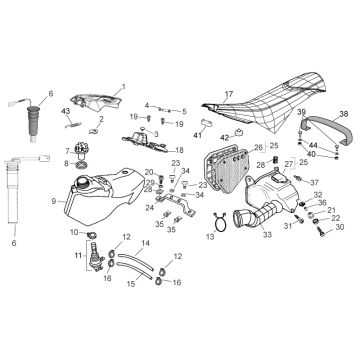 Aprilia - RX/SX 50 06-11 - Bensintank