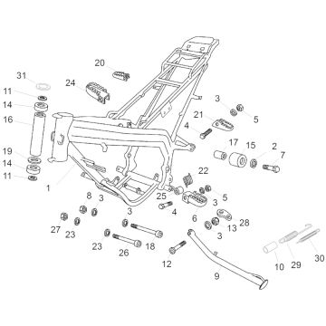 Aprilia - RX 50 12-17 - Ramme