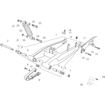 Aprilia - RX 50 12-17/SX 12-13 - Svingarm