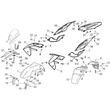 Aprilia - RX/SX 50 11 - Kåpe
