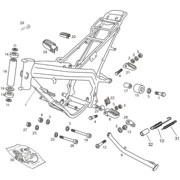 Derbi - DRD/X-Treme50SM 14-17 - Ramme