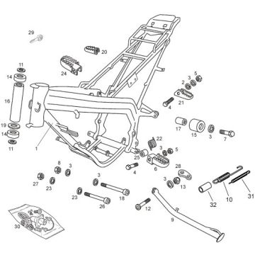 Derbi - DRD/X-Treme50R 14-17 - Ramme