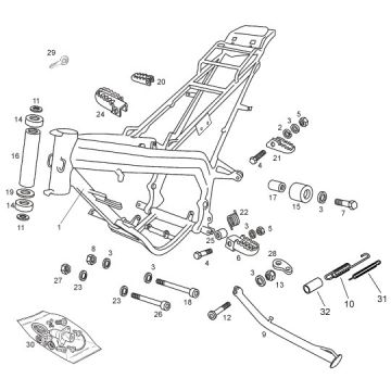 Derbi - DRD/X-Treme50R 11-13 - Ramme