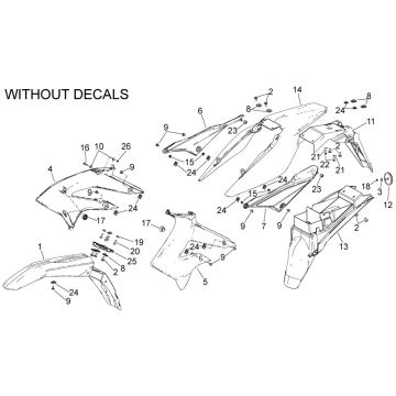 Derbi - DRD/X-Treme50R 11-13 - Kåper