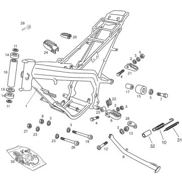 Gilera - SMT 50 11-17 - Ramme