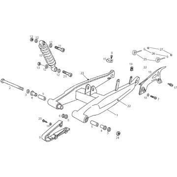 Gilera - RCR/SMT 50 11-17 - Svingarm