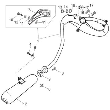 Gilera - RCR/SMT 50 11-17 - Eksos