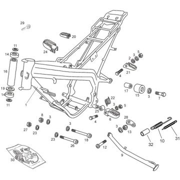 Gilera - RCR 50 11-17 - Ramme