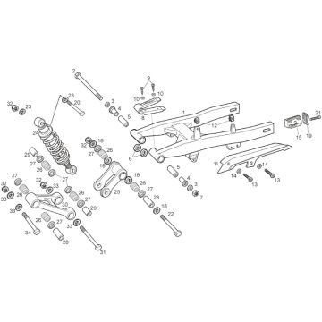 Gilera - SMT 50 Racing 11-13 - Svingarm