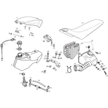 Gilera - SMT 50 Racing 11-13 - Bensintank