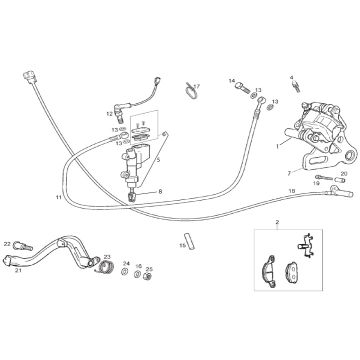 Gilera - SMT 50 Racing 11-13 - Bakbrems