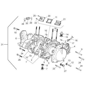 Derbi/Piaggio - Motorblokk - Aprilia