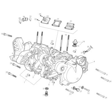 Derbi - Motorblokk - DRD/X-Treme/X-Race