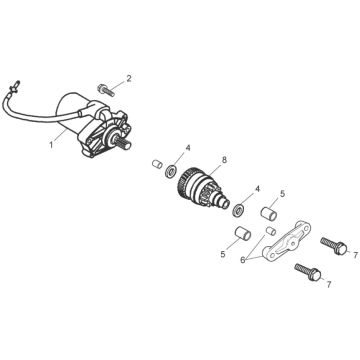 Derbi/Piaggio - Startmotor - RS50/GPR50
